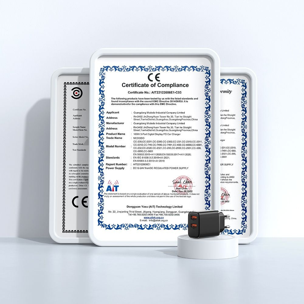 McDodo CH-5070 Beryllium Network Charger, 12W, 2.4A, 2 x USB-A, Black