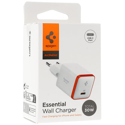 Caricatore da rete Spigen EE301EU Essential, 30W, 3A, 1 x USB-C, Bianco ACH08449