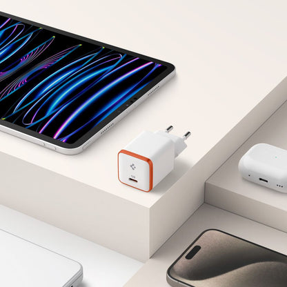 Caricatore da rete Spigen EE301EU Essential, 30W, 3A, 1 x USB-C, Bianco ACH08449