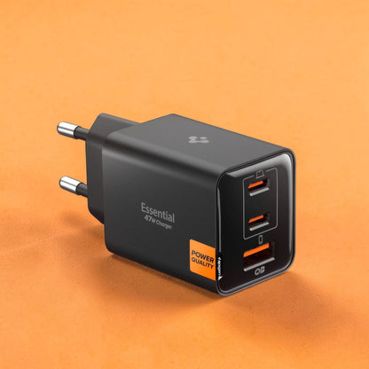 Caricabatterie Retea Spigen EE473EU Essential, 47W, 3A, 1 x USB-A - 2 x USB-C, Nero ACH09465