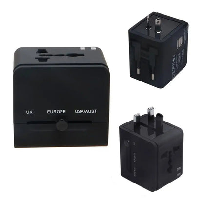 Caricabatterie da Rete Techsuit HHt148 Travel, 10W, 2A, 2 x USB-A, Nero