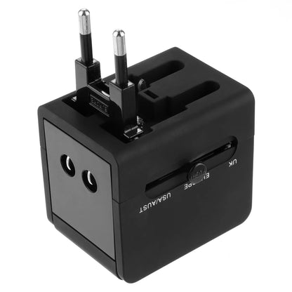 Caricabatterie da Rete Techsuit HHt148 Travel, 10W, 2A, 2 x USB-A, Nero