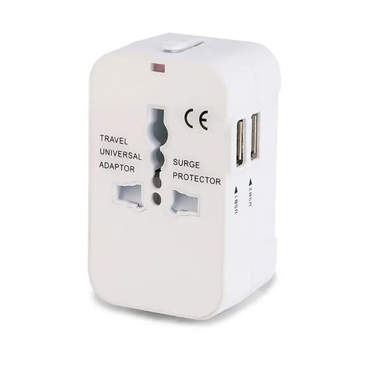 Caricabatterie da Rete Techsuit HHT202 Travel, 10W, 2A, 2 x USB-A, Bianco
