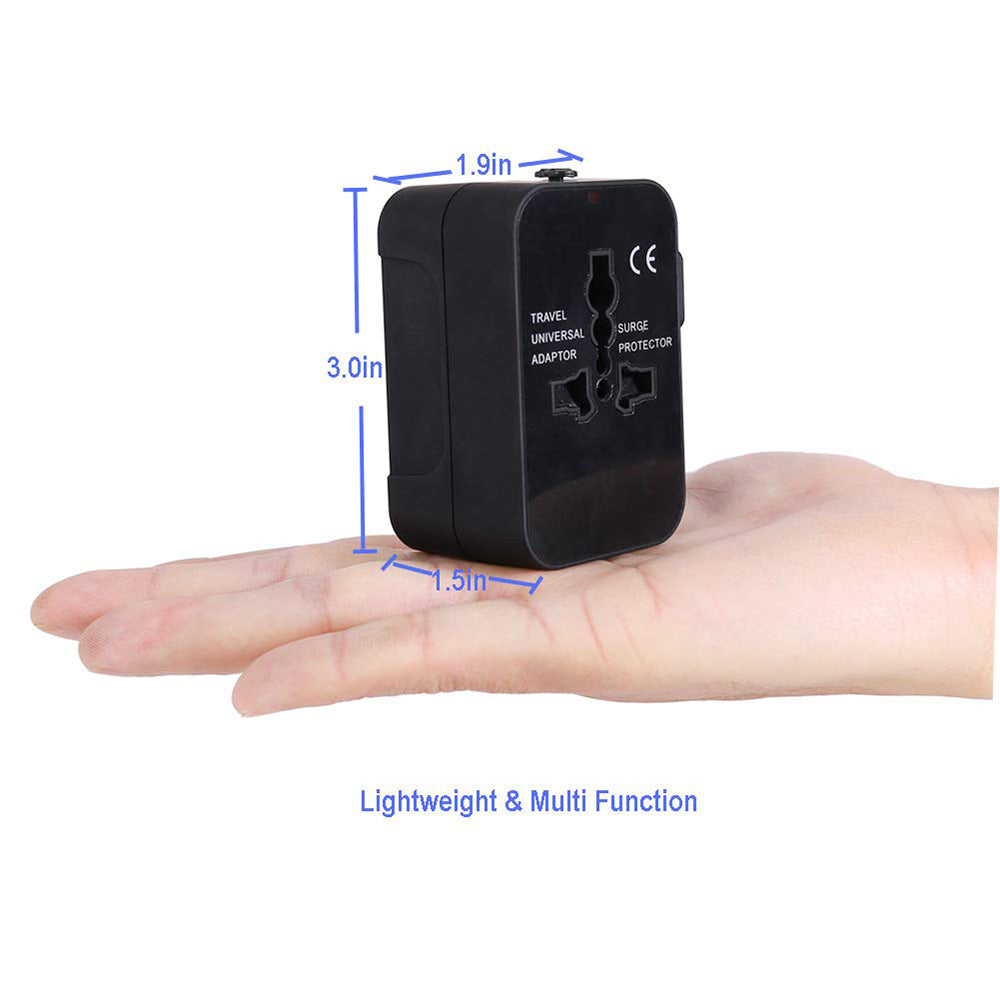 Caricabatterie da Rete Techsuit HHT202 Travel, 10W, 2A, 2 x USB-A, Nero