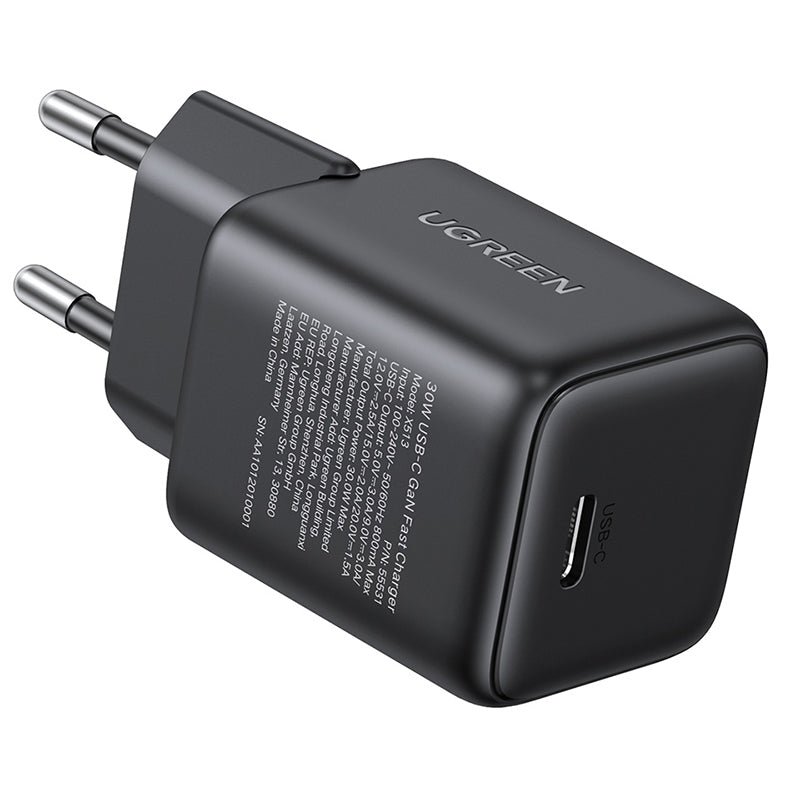 Caricabatterie da Rete UGREEN X513, 30W, 3A, 1 x USB-C, Nero