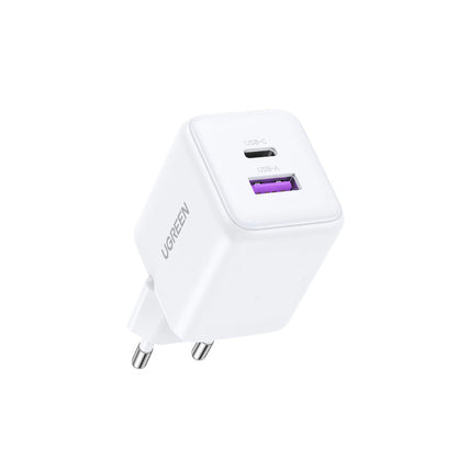 Caricabatterie Retea UGREEN X516, 30W, 3A, 1 x USB-A - 1 x USB-C, Bianco
