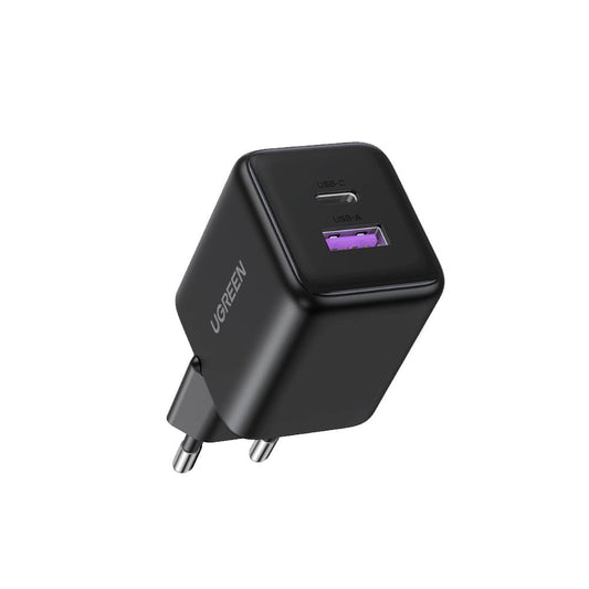 Caricabatterie Retea UGREEN X516, 30W, 3A, 1 x USB-A - 1 x USB-C, Nero