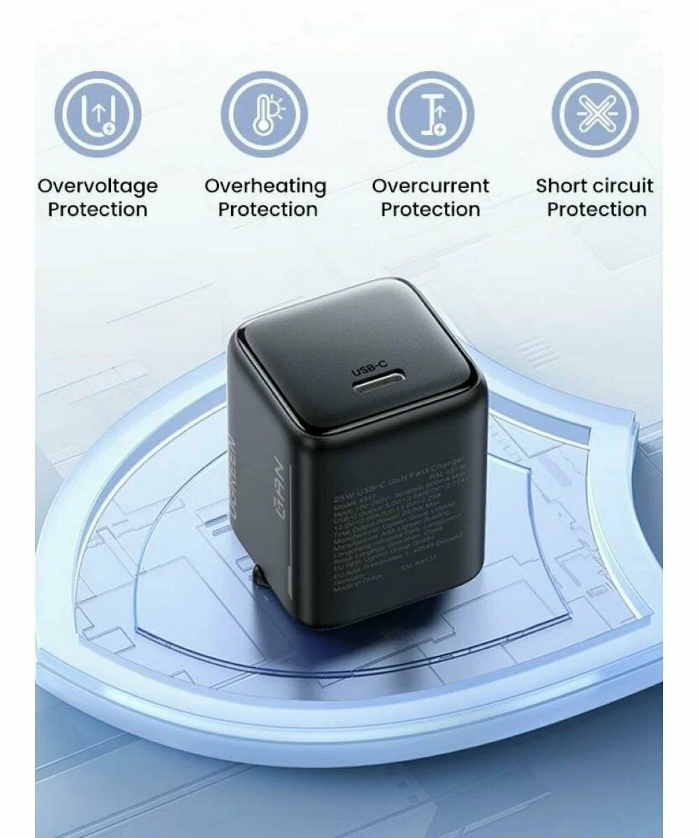 Caricabatterie da Rete UGREEN X517, 25W, 3A, 1 x USB-C, Nero