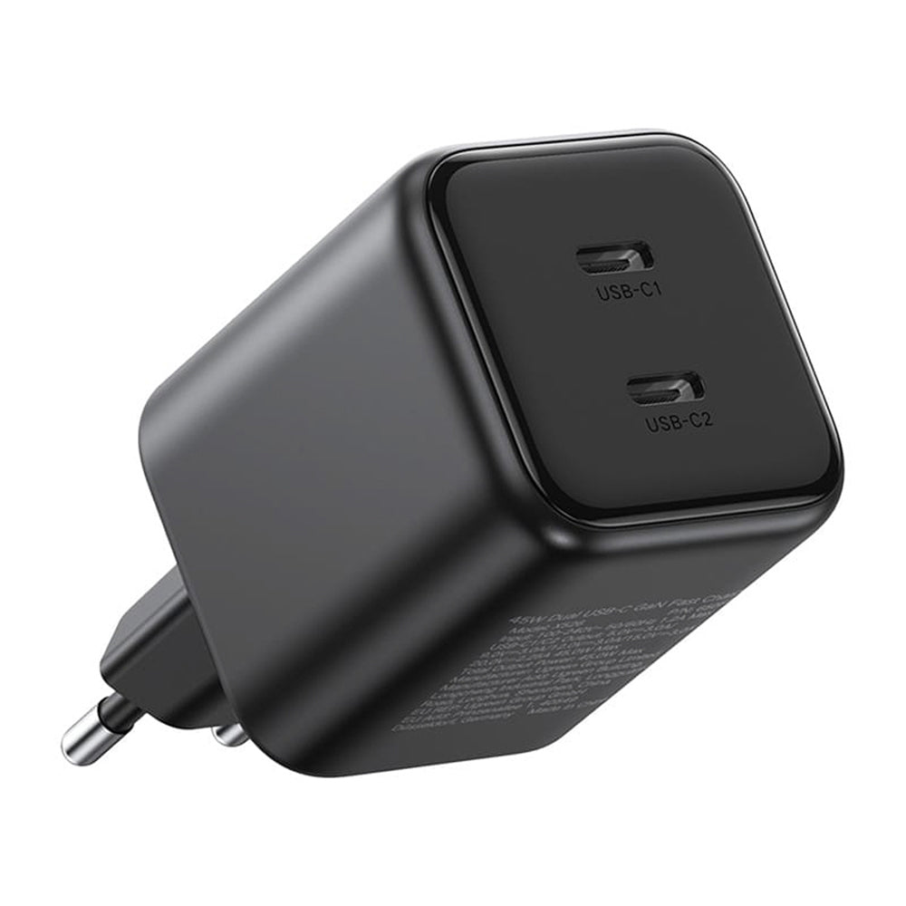 UGREEN X526 Network Charger (65058), 45W, 3A, 2 x USB-C, Black