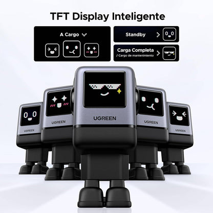 Caricabatterie da Rete UGREEN X688 Uno, 100W, 5A, 1 x USB-A - 3 x USB-C, Nero