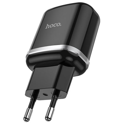 Caricatore da rete HOCO N3, 18W, 3A, 1 x USB-A, Nero