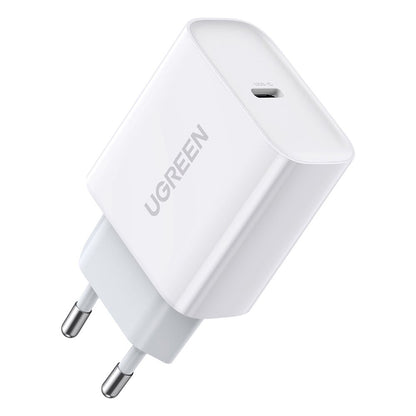 Caricabatterie da Rete UGREEN CD137, 18W, 3A, 1 x USB-C, Bianco