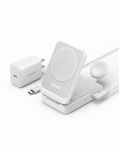 Anker MagGo 3in1 Wireless Network Charger, 15W, 1.67A, White B2557321