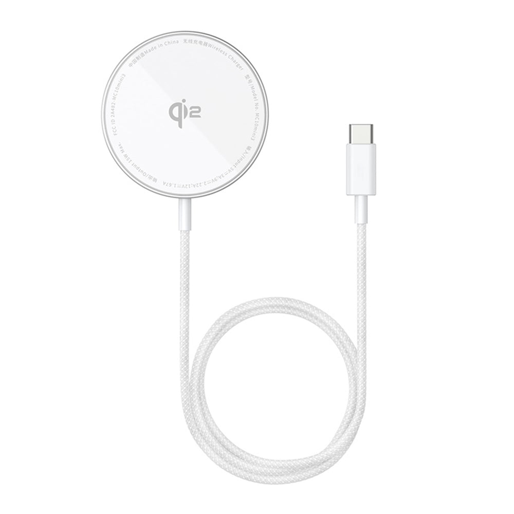 Caricabatterie Wireless Baseus Simple Mini4 Air, 15W, 1.67A, Argento P10278200S11-00