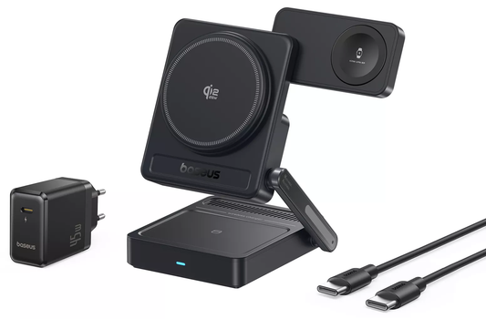Caricatore Wireless Baseus PicoGo AF21 3in1, 35W, Nero E0205401