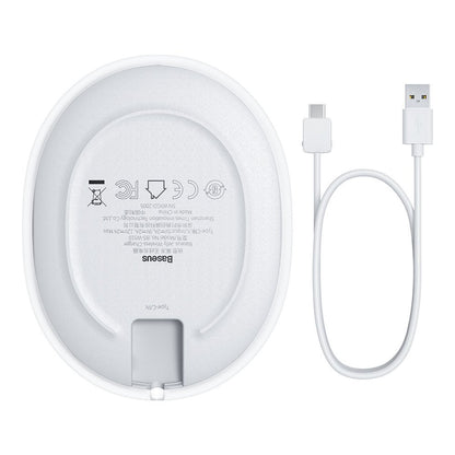 Caricabatterie Wireless Baseus Jelly, 15W, 1.67A, Bianco WXGD-02