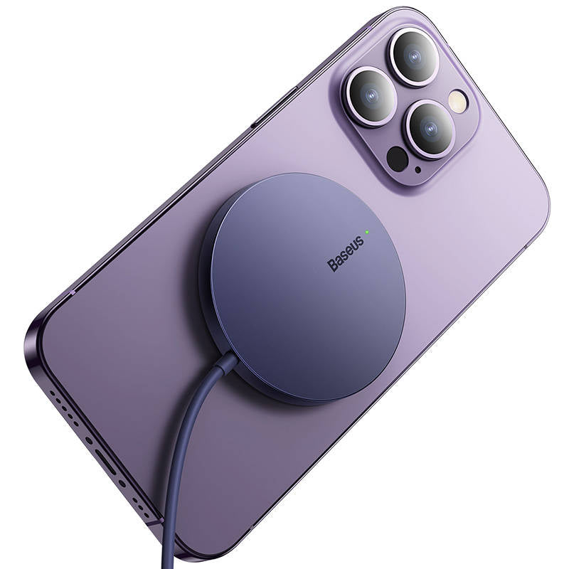 Caricabatterie Wireless Baseus Simple Mini3, 15W, 1.67A, Viola CCJJ040205