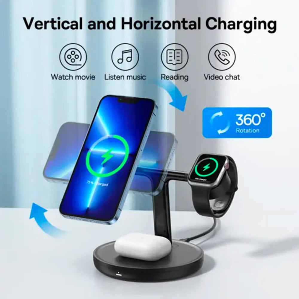 Caricabatterie Rete Wireless Baseus Swan 3in1, 20W, 1.67A, P10221302113-Z1