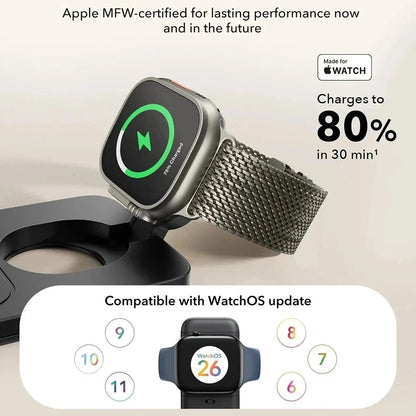 Caricabatterie Wireless ESR CryoBoost 3in1, 25W, Nero