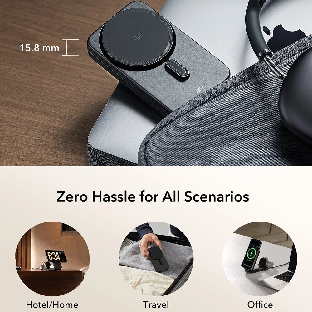 Caricabatterie Wireless ESR CryoBoost 3in1, 25W, Nero