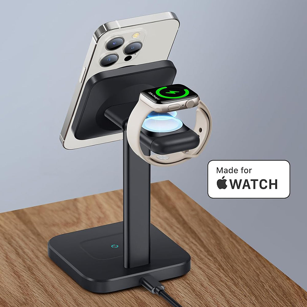 Caricabatterie Wireless Retea ESR HaloLock 3in1, 15W, 1.67A, Nero