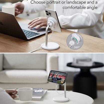 Caricabatterie Wireless ESR HaloLock Shift, 15W, 1.67A, Bianco