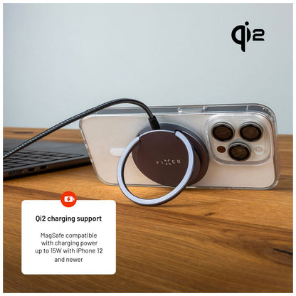 Caricabatterie Wireless Fixed Ring, 15W, 1.67A, Grigio