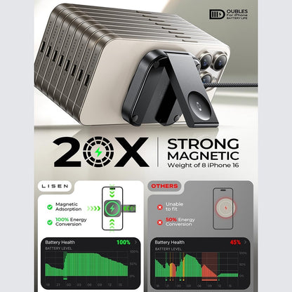 Caricabatterie Wireless Lisen 2in1, 15W, 1.67A, Nero YL0324100013