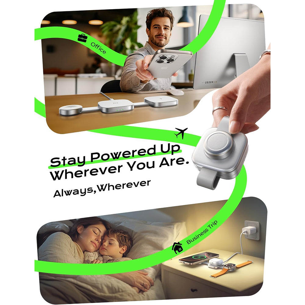 Caricabatterie Wireless Lisen 3in1, 15W, 1.67A, Grigio YL0424040001