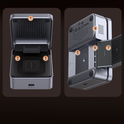 Caricabatterie Wireless McDodo CH-5192 3in1, 22.5W, 1.67A, Grigio