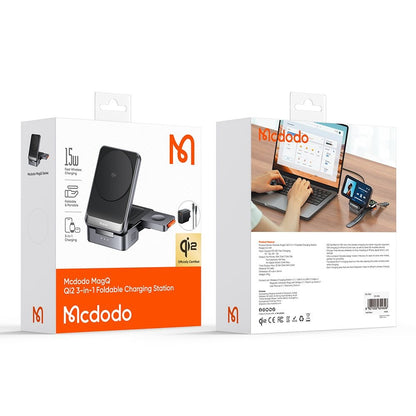 Caricabatterie Wireless McDodo CH-5192 3in1, 22.5W, 1.67A, Grigio
