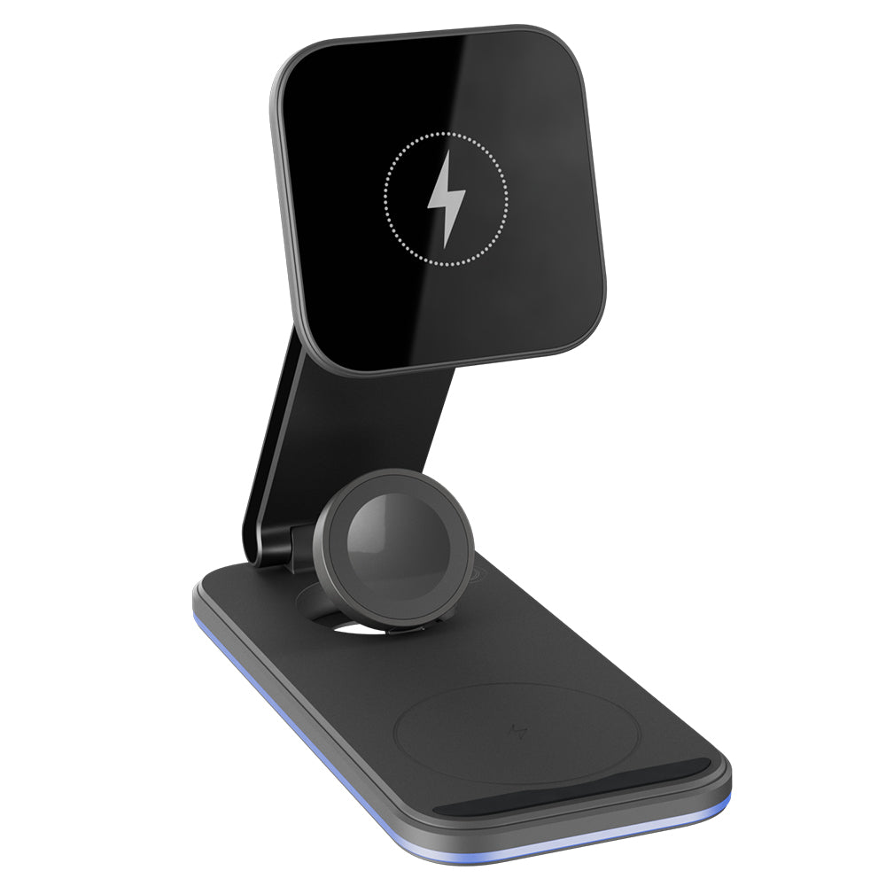 Caricabatterie Rete Wireless Proove Energy Fold 3in1, 15W, 1.67A, Nero WSEF15010001