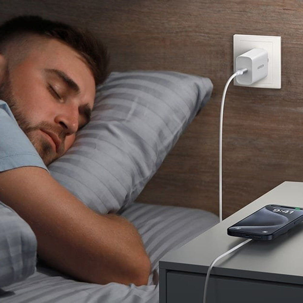Caricabatterie Wireless UGREEN W703, 15W, 1.67A, Bianco
