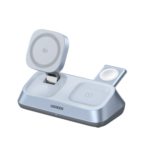 Caricabatterie Wireless UGREEN W711 3in1, 25W, 1.67A, Blu