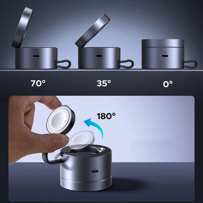 Caricabatterie Wireless UGREEN W712 (65148) 3in1, 25W, 1.67A, Grigio