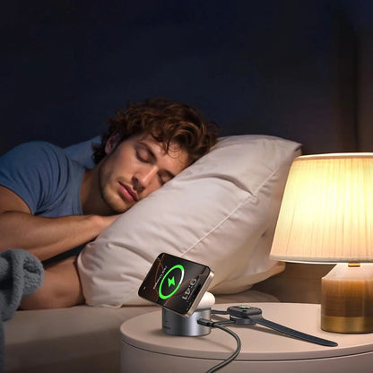 Caricabatterie Wireless UGREEN W712 (65148) 3in1, 25W, 1.67A, Grigio