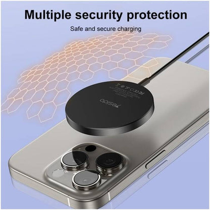 Caricabatterie Wireless Yesido DS21, 15W, 1.67A, Nero