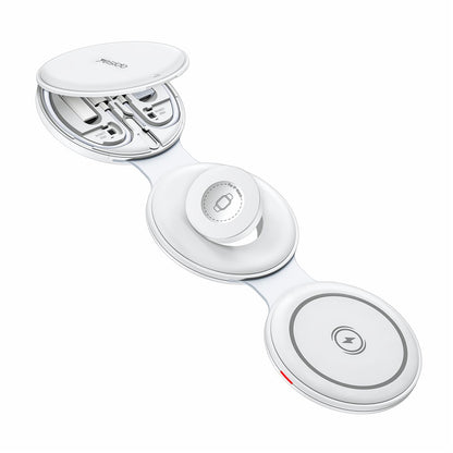 Caricabatterie Wireless Yesido DS29 5in1, 15W, 1.67A, Bianco