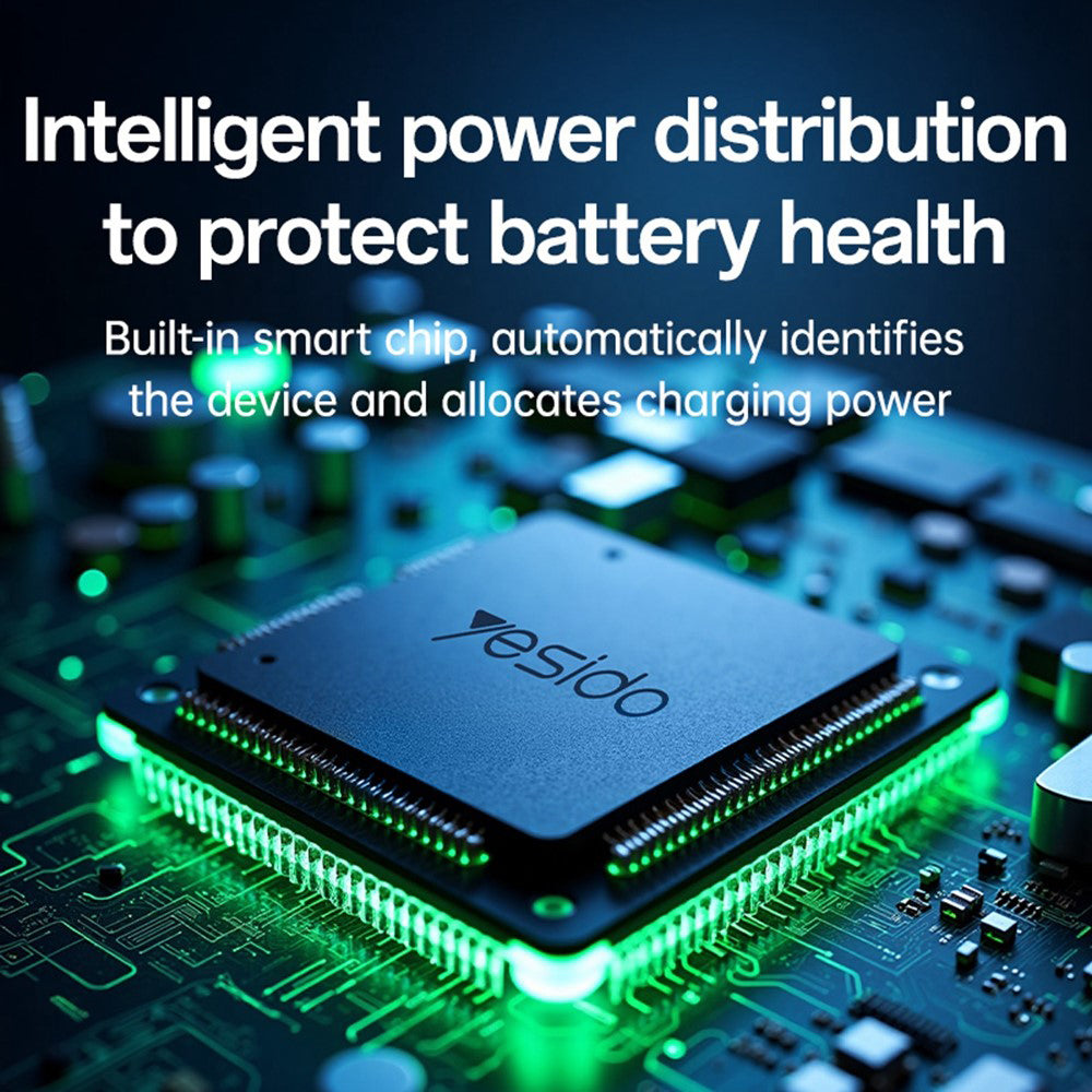 Caricabatterie Wireless Yesido DS29 5in1, 15W, 1.67A, Bianco