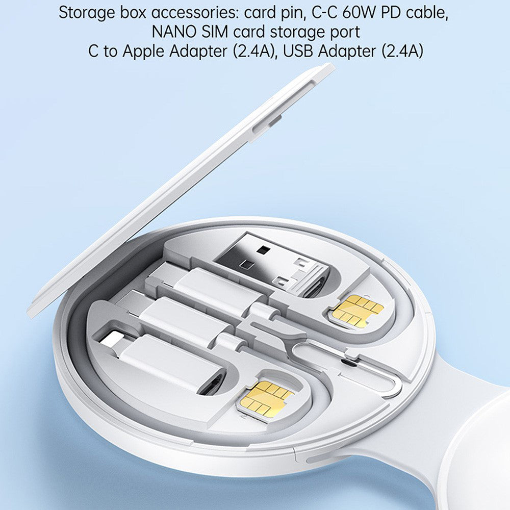 Caricabatterie Wireless Yesido DS29 5in1, 15W, 1.67A, Bianco