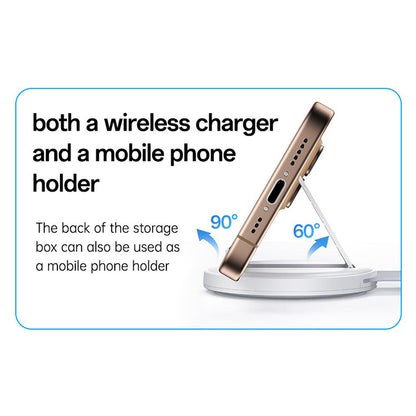 Caricabatterie Wireless Yesido DS29 5in1, 15W, 1.67A, Bianco