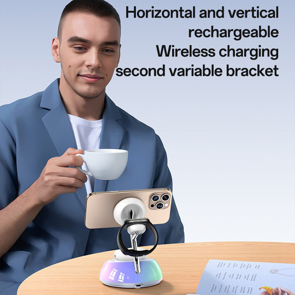 Caricabatterie Wireless Yesido DS31 3in1, 15W, 1.67A, Bianco