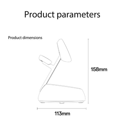 Caricabatterie Wireless Yesido DS31 3in1, 15W, 1.67A, Bianco