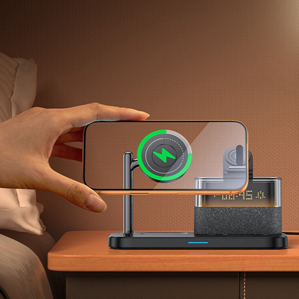 Caricabatterie Wireless Yesido DS37 Display 3in1, 25W, 1.67A, Nero