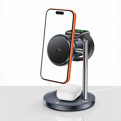 Caricabatterie Wireless Yesido DS40 3in1, 25W, 1.67A, Nero