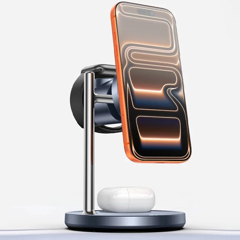 Caricabatterie Wireless Yesido DS40 3in1, 25W, 1.67A, Nero