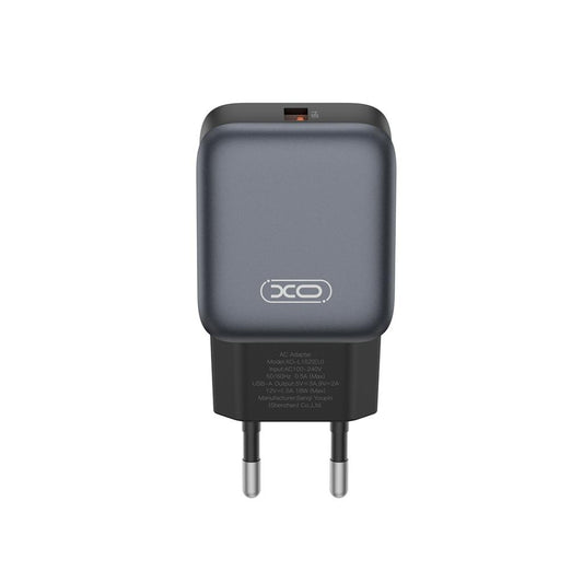 Caricabatterie Rete XO Design L152, 18W, 3A, 1 x USB-A, Nero