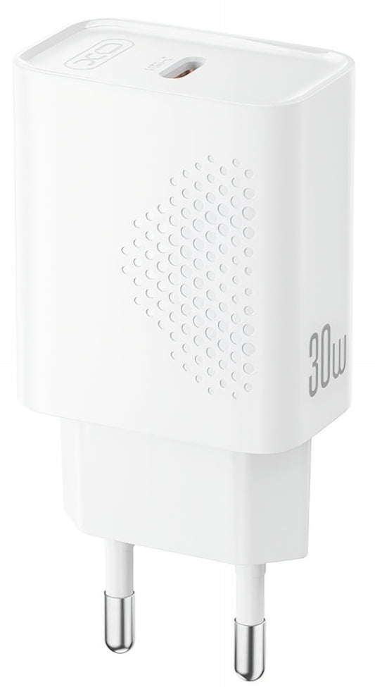 Caricabatterie Rete XO Design L162, 30W, 3A, 1 x USB-C, Bianco