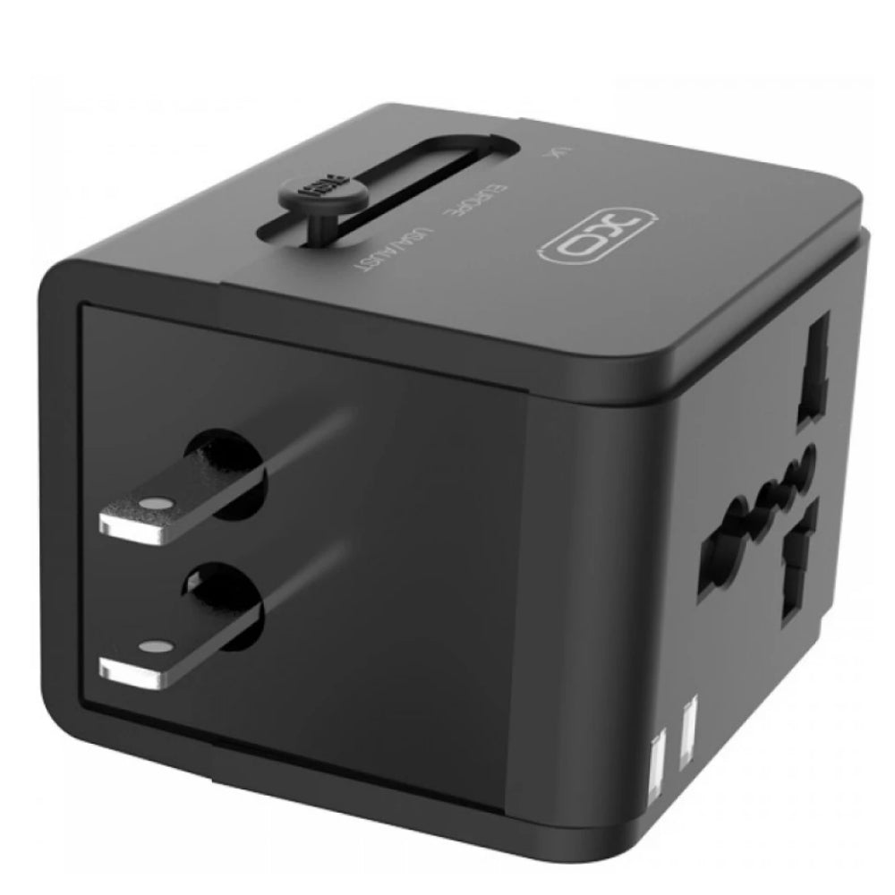 XO Design WL01 Travel Network Charger, 10.5W, 2.1A, 2 x USB-A, Black