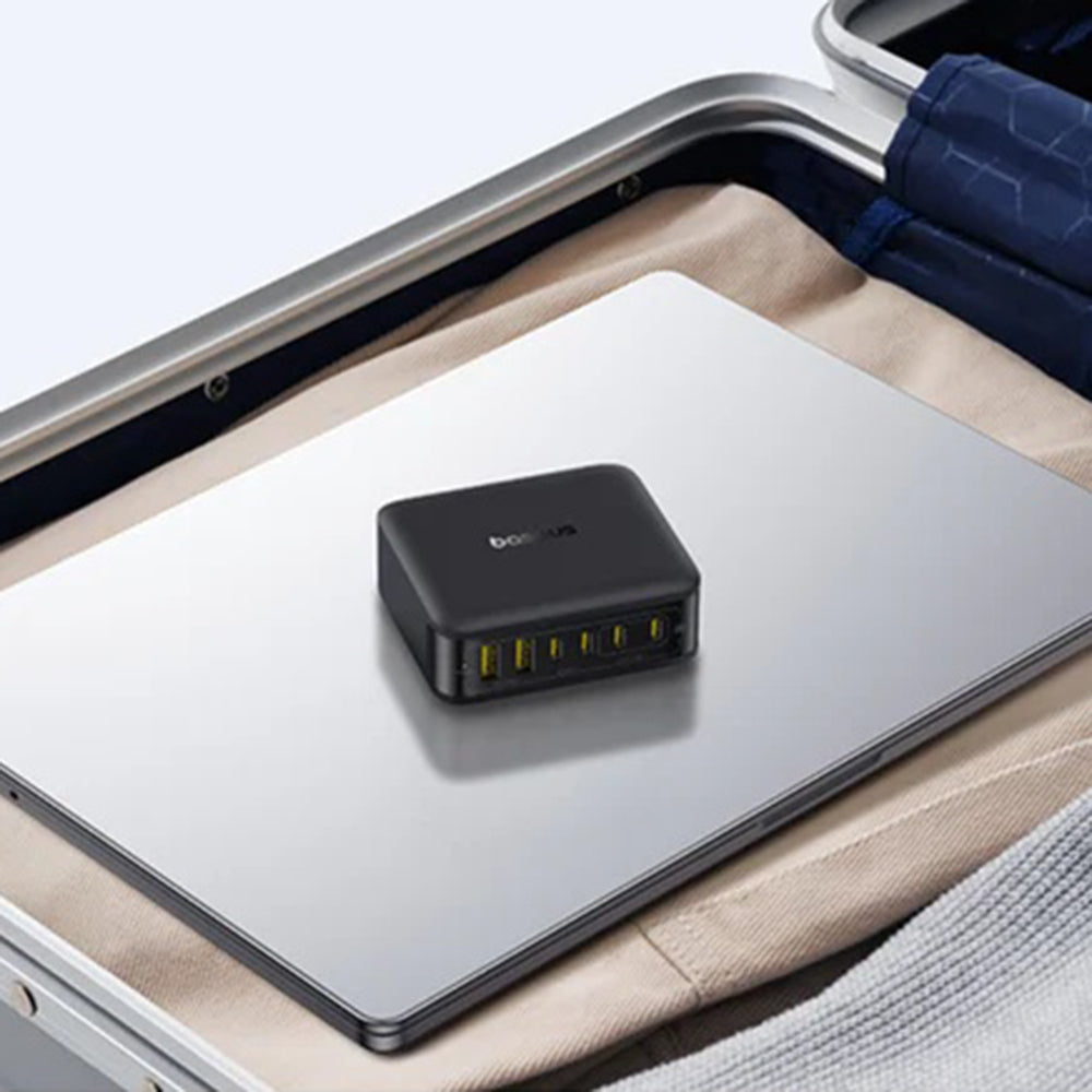 Caricabatterie Stazione Baseus EnerFill FH21, 120W, 3.25A, 2 x USB-A - 4 x USB-C, Nero E0120T00